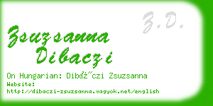 zsuzsanna dibaczi business card